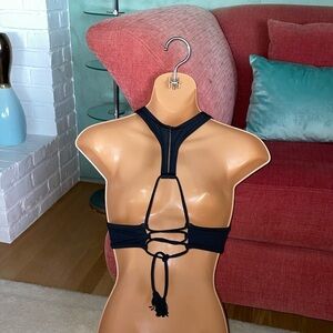 NWOT Prana Halter Swim Top/Sports Bra with Tassel Tie